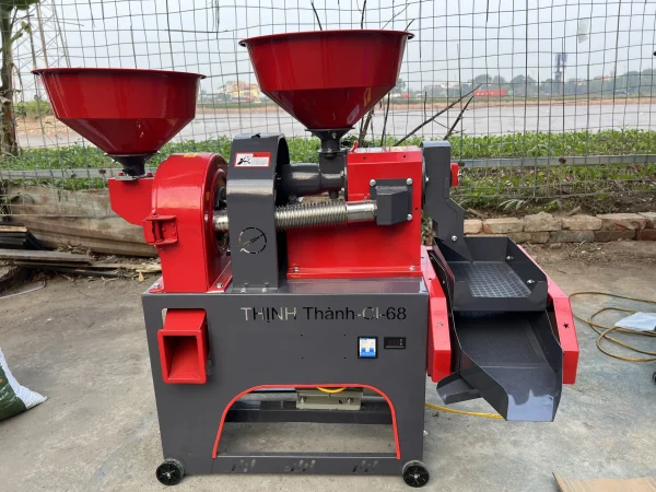máy xát gạo mini
